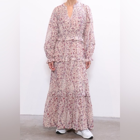 Isabel Marant Dresses & Skirts - Isabel Marant Etoile Likoya Floral Maxi Dress in Ecru size 40
